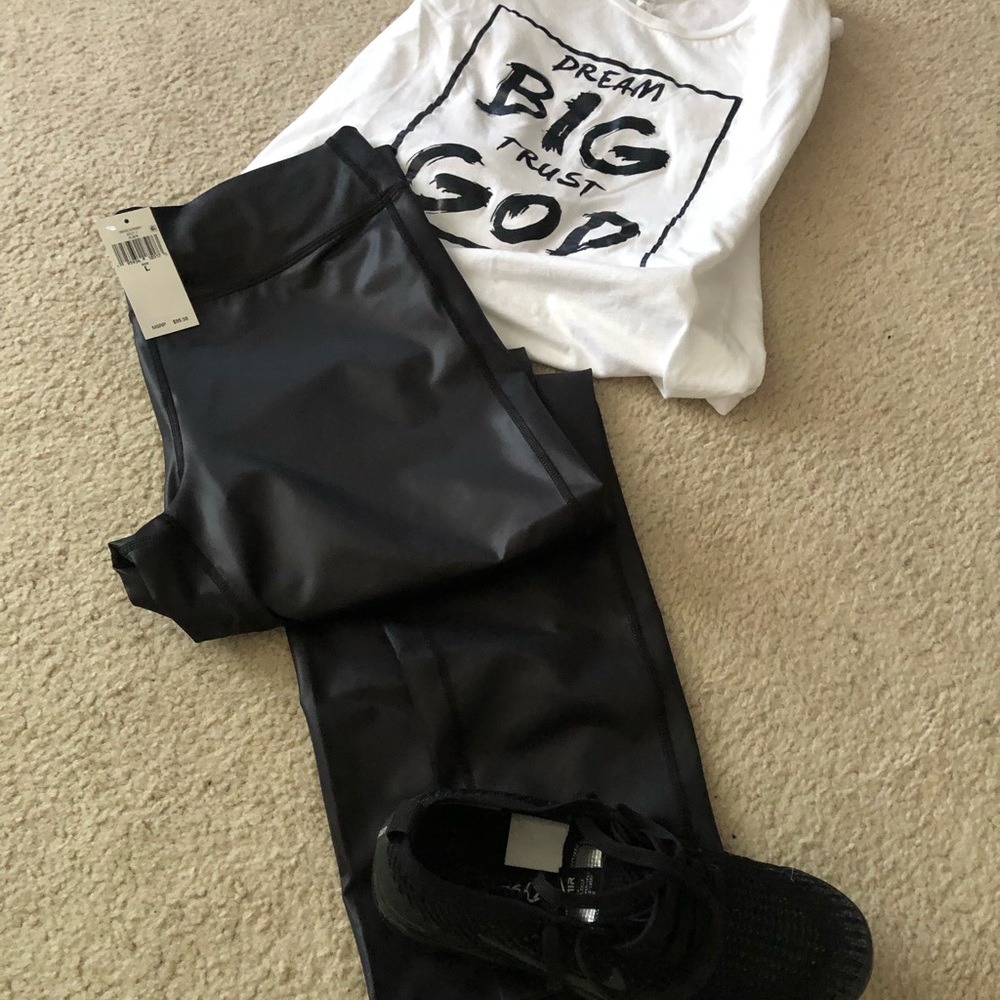 Coated Leggings by Ralph Lauren. Brand New